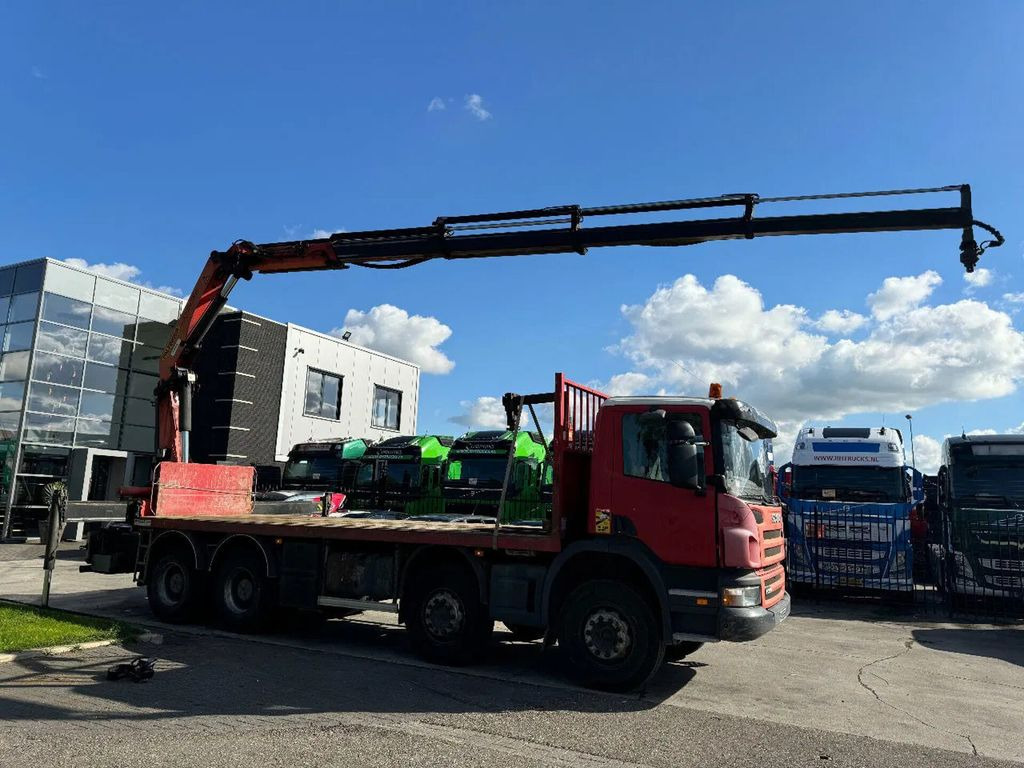 Scania P360 8X4 - EURO 5 + PALFINGER PK22002-EH + REMOT - Camion con gru, Autocarro con pianale/ Cassone fisso: foto 1 Scania P360 8X4 - EURO 5 + PALFINGER PK22002-EH + REMOT - Camion con gru, Autocarro con pianale/ Cassone fisso: foto 1