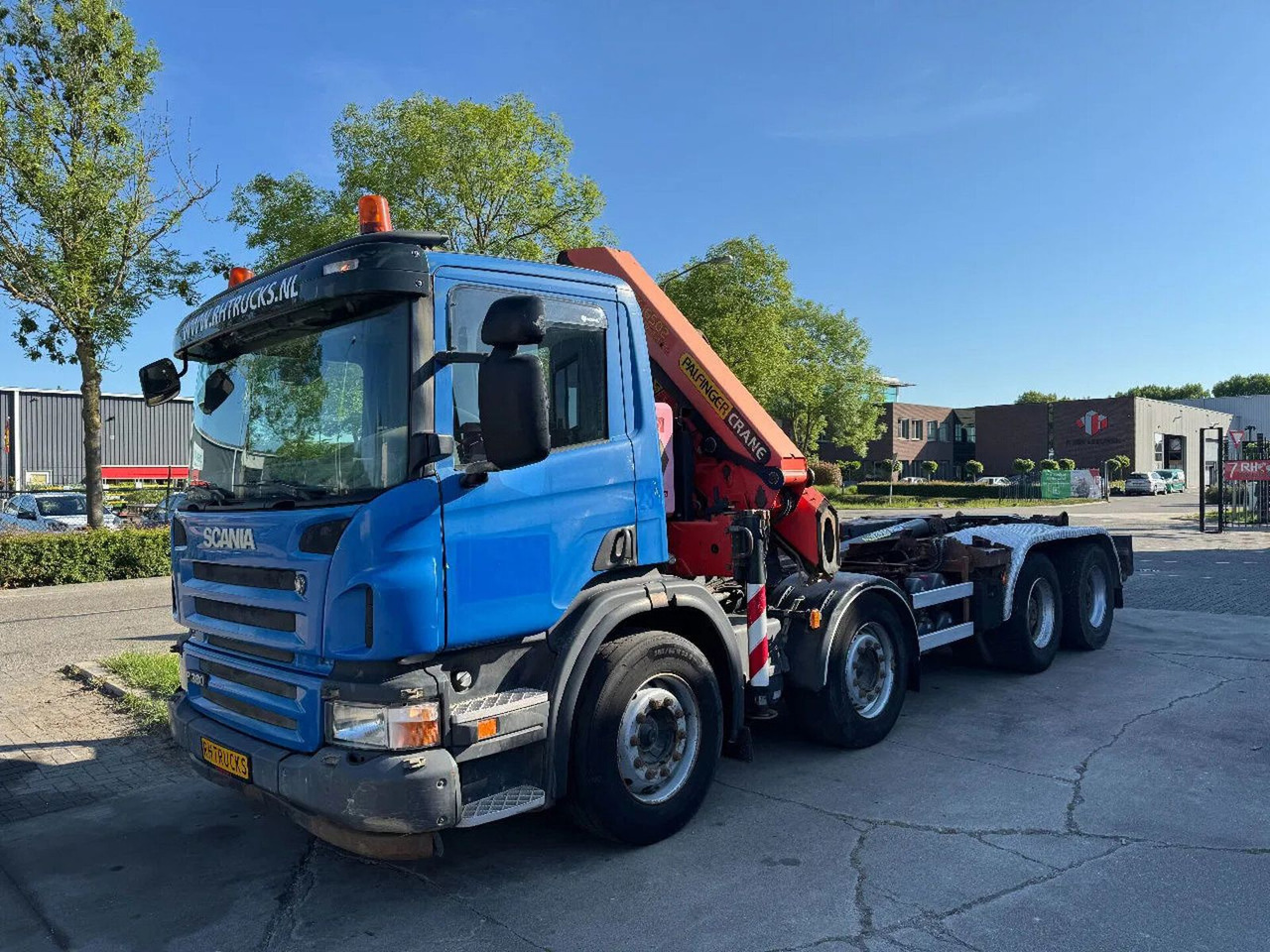 Scania P380 8X4 PALFINGER HOOK + PALFINGER PK16502 + RE - Camion con gru: foto 3 Scania P380 8X4 PALFINGER HOOK + PALFINGER PK16502 + RE - Camion con gru: foto 3