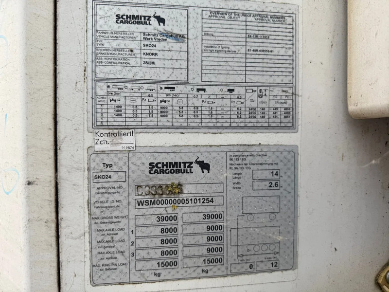 Schmitz Cargobull Schmitz Cargobull PRICES FROM €6950 TO €8950,- 40 X CARRIER 1850 MT D/E SAF AXELS - Semirimorchio frigorifero: foto 2 Schmitz Cargobull Schmitz Cargobull PRICES FROM €6950 TO €8950,- 40 X CARRIER 1850 MT D/E SAF AXELS - Semirimorchio frigorifero: foto 2