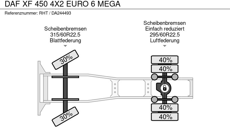 Trattore stradale DAF XF 450 4X2 EURO 6 MEGA: foto 15