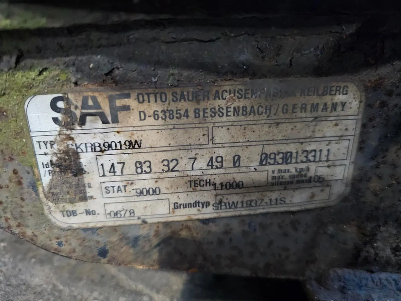 SAF SKRB9019W - Assali e ricambi per Camion: foto 5 SAF SKRB9019W - Assali e ricambi per Camion: foto 5