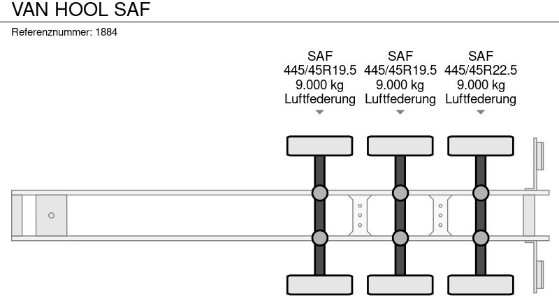 Semirimorchio centinato Van Hool SAF: foto 18 Semirimorchio centinato Van Hool SAF: foto 18