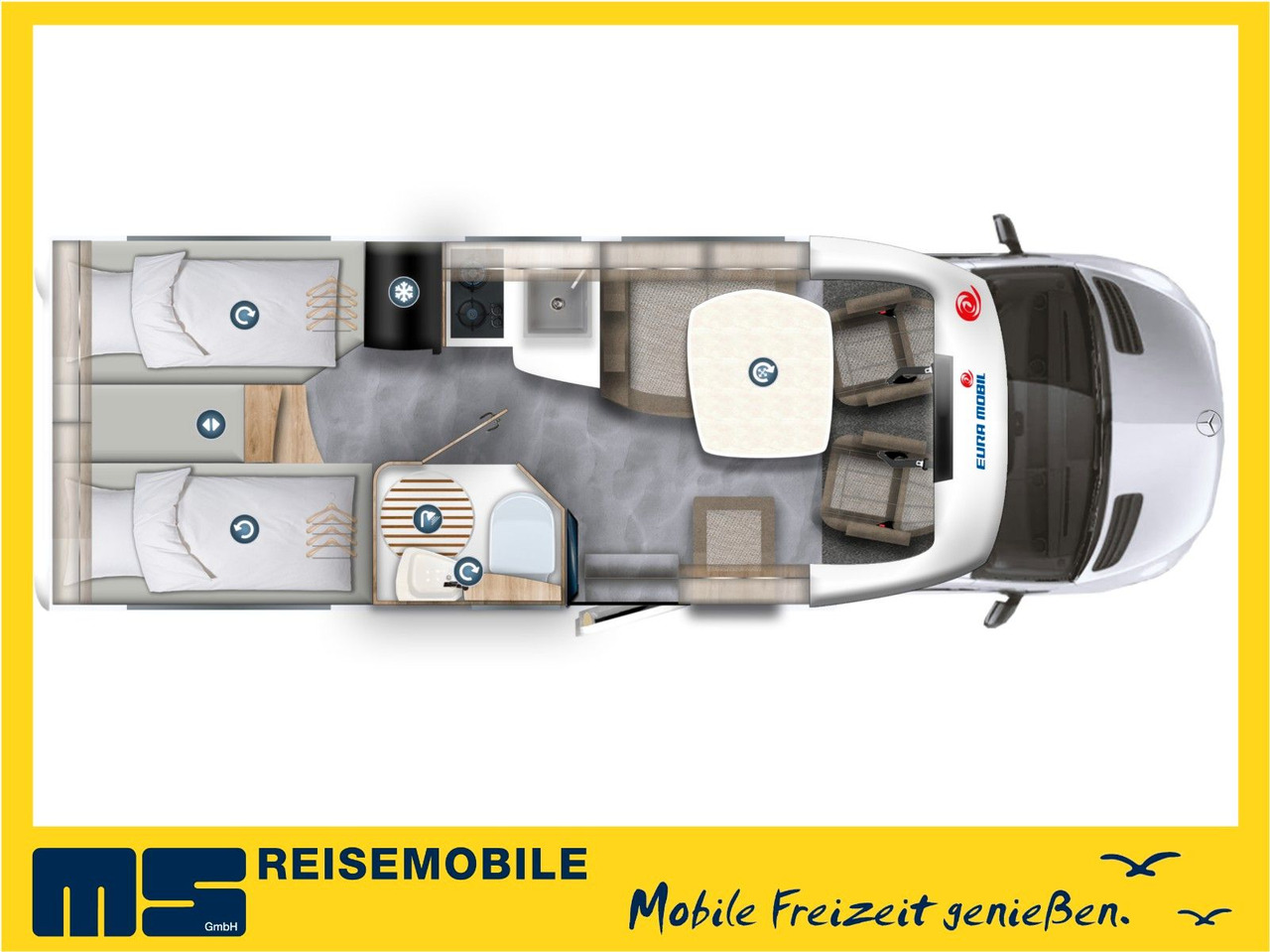 Eura Mobil PROFILA T 696 EB /-2025-/ S-PAKET / EINZELBETTEN - Camper profilato: foto 2 Eura Mobil PROFILA T 696 EB /-2025-/ S-PAKET / EINZELBETTEN - Camper profilato: foto 2