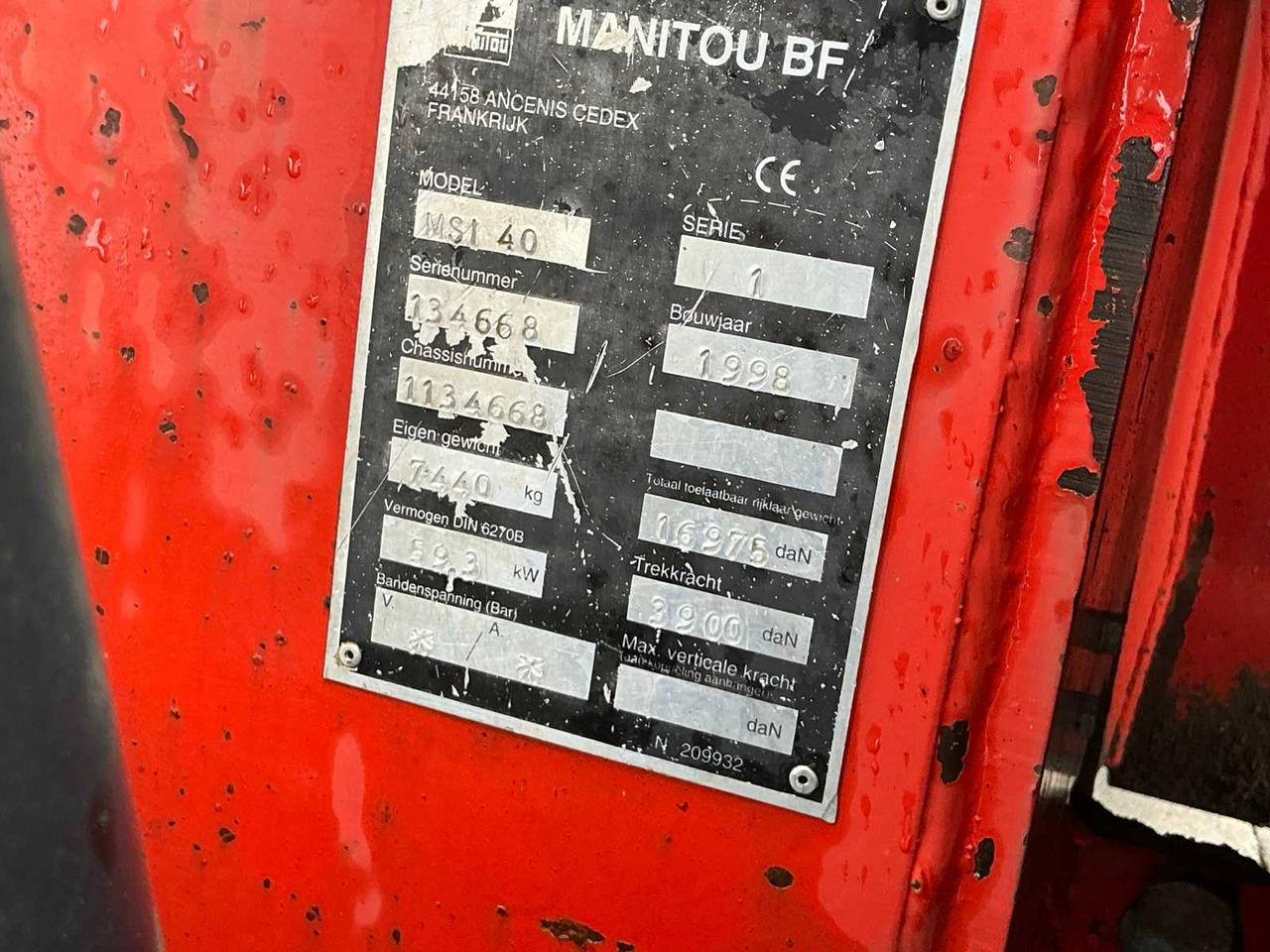 Carrello elevatore 1998 MANITOU MSI40 FORKLIFT: foto 14 Carrello elevatore 1998 MANITOU MSI40 FORKLIFT: foto 14