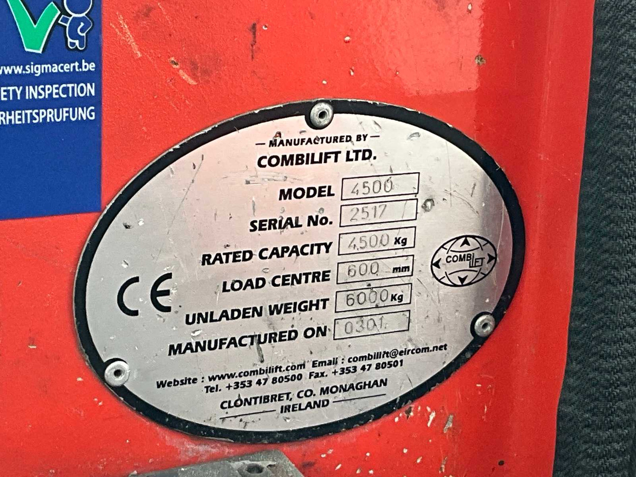 Carrello elevatore 2001 COMBILIFT 4500 FORKLIFT 4-WAY: foto 15