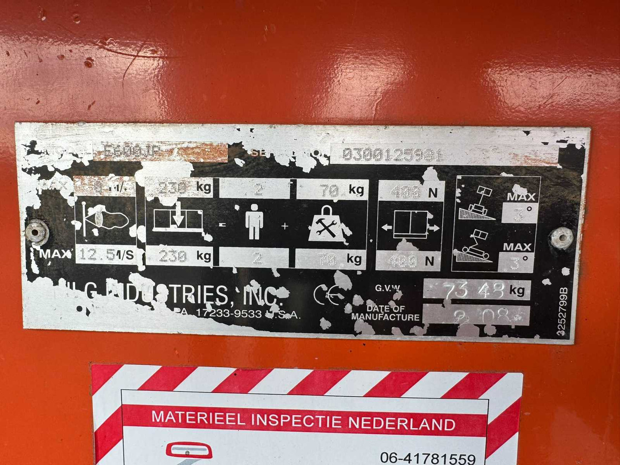 Piattaforma aerea 2008 JLG 600JP AERIAL WORK PLATFORM: foto 24