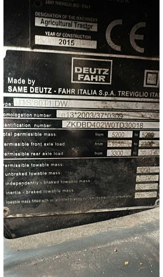 Trattore 2016 DEUTZ-FAHR 5080D FOUR WHEEL DRIVE FARM TRACTOR: foto 11