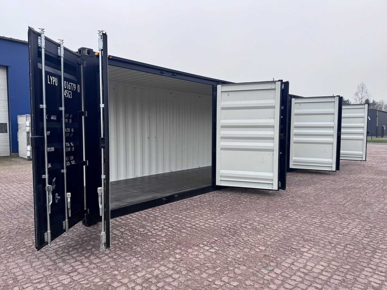 Container marittimo 40ft HQ High Cube shipping container with 3 side doors: foto 13