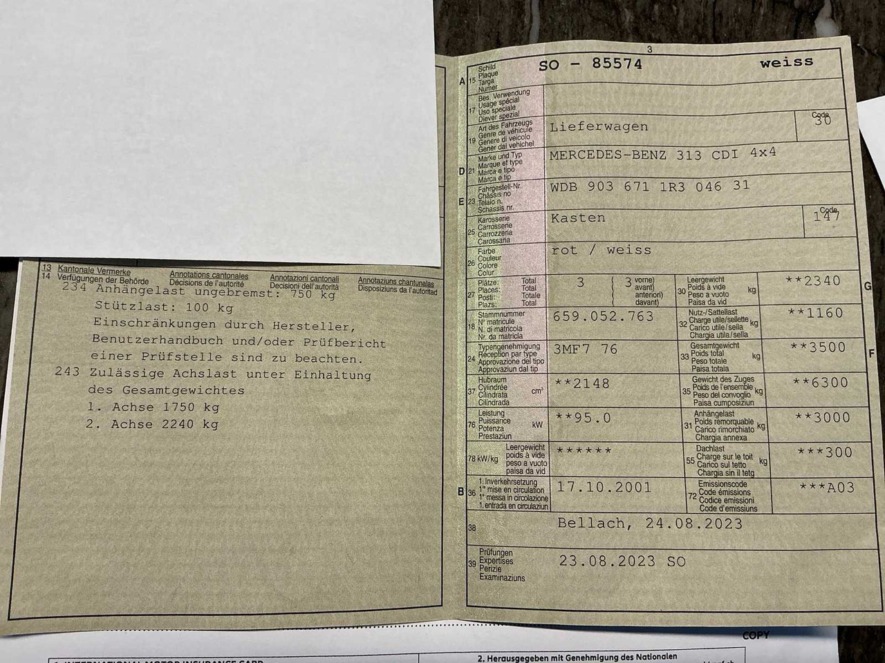 2001 MERCEDES-BENZ 313 CDI 4X4 CAMPER / VAN - Furgone: foto 3 2001 MERCEDES-BENZ 313 CDI 4X4 CAMPER / VAN - Furgone: foto 3