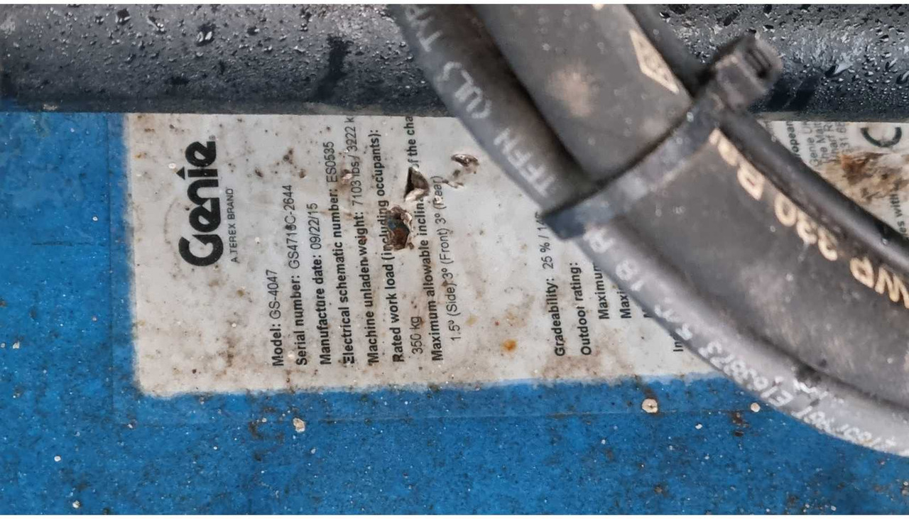 Piattaforma aerea GENIE - GS4047 - AERIAL WORK PLATFORMS - 2015 (77294287): foto 13 Piattaforma aerea GENIE - GS4047 - AERIAL WORK PLATFORMS - 2015 (77294287): foto 13