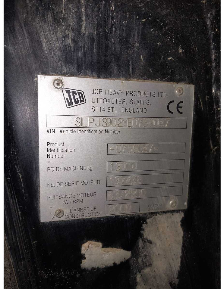JCB - 2000 - JS130 - CRAWLER EXCAVATOR - Escavatore: foto 5 JCB - 2000 - JS130 - CRAWLER EXCAVATOR - Escavatore: foto 5