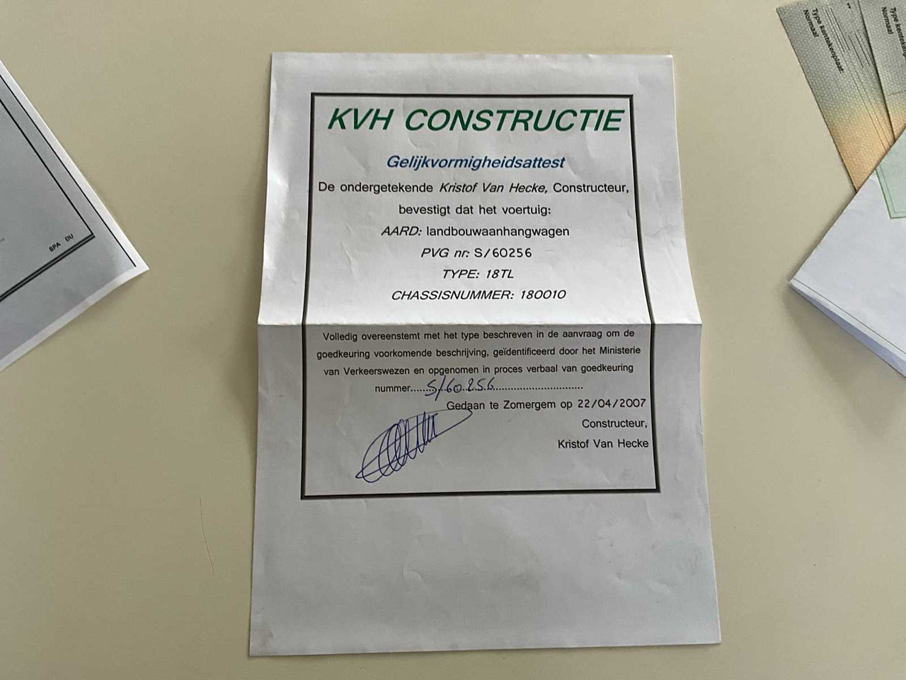 Rimorchio a cassone agricolo KVH constructie 18TL: foto 22