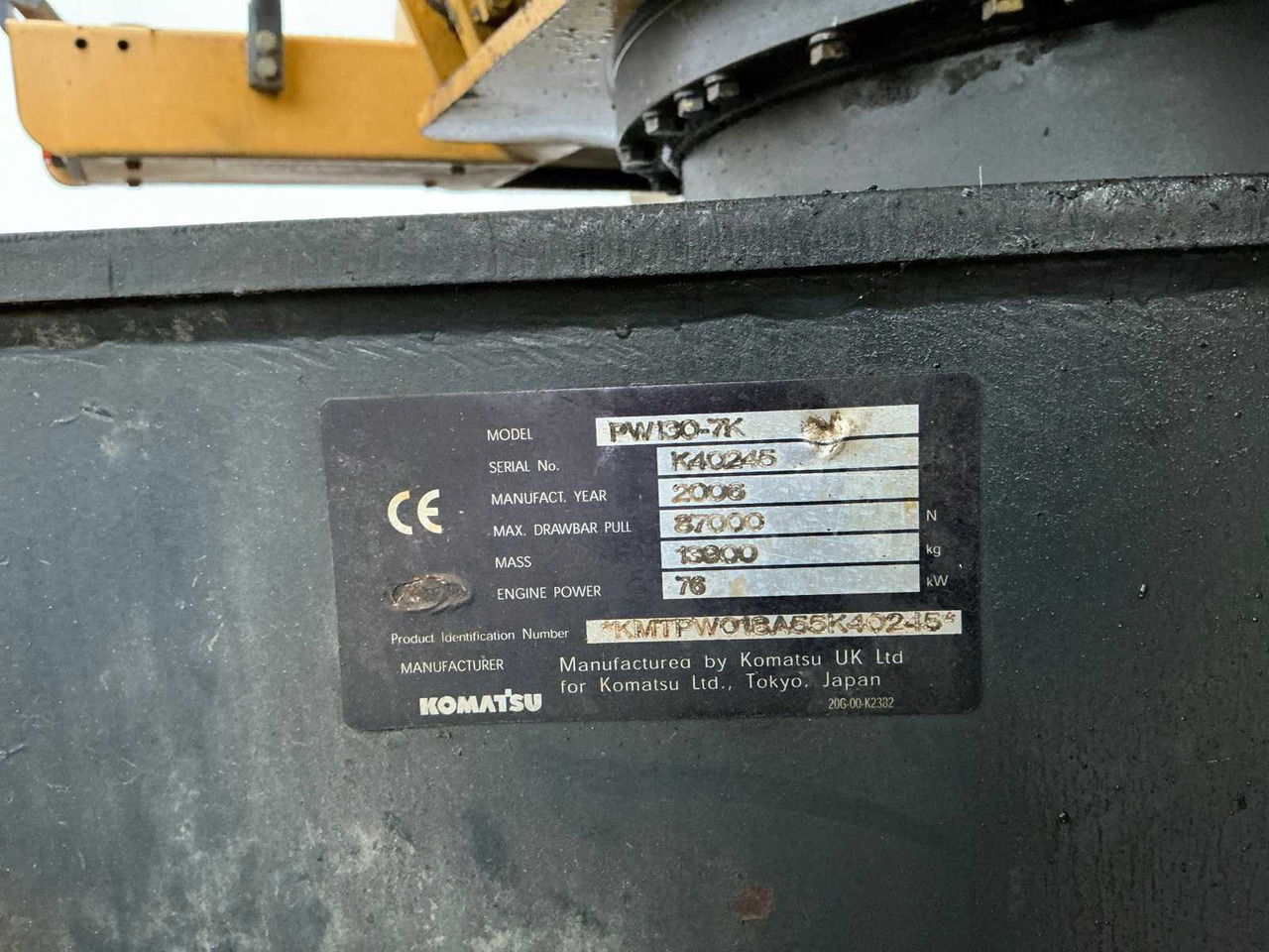 Escavatore gommato Komatsu PW 130 -7K: foto 18