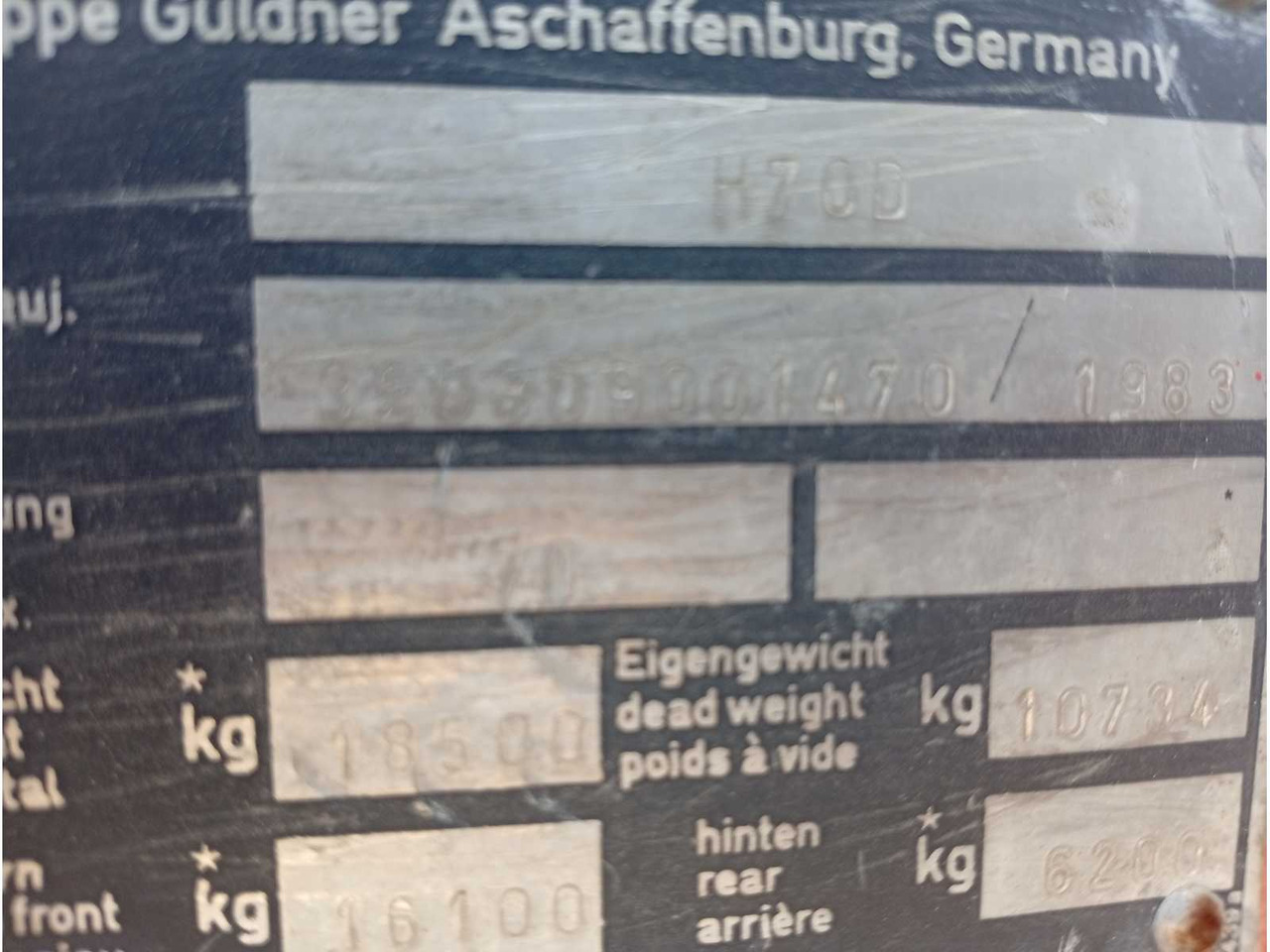 LINDE - H70D - DIESEL FORKLIFT - 2000 - Carrello elevatore: foto 5 LINDE - H70D - DIESEL FORKLIFT - 2000 - Carrello elevatore: foto 5