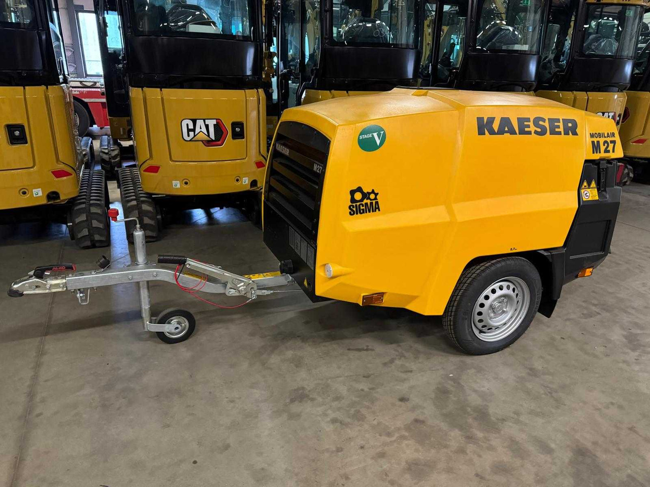 2024 KAESER M27 PE PORTABLE CONSTRUCTION COMPRESSOR 14 BAR - Rimorchio: foto 1 2024 KAESER M27 PE PORTABLE CONSTRUCTION COMPRESSOR 14 BAR - Rimorchio: foto 1