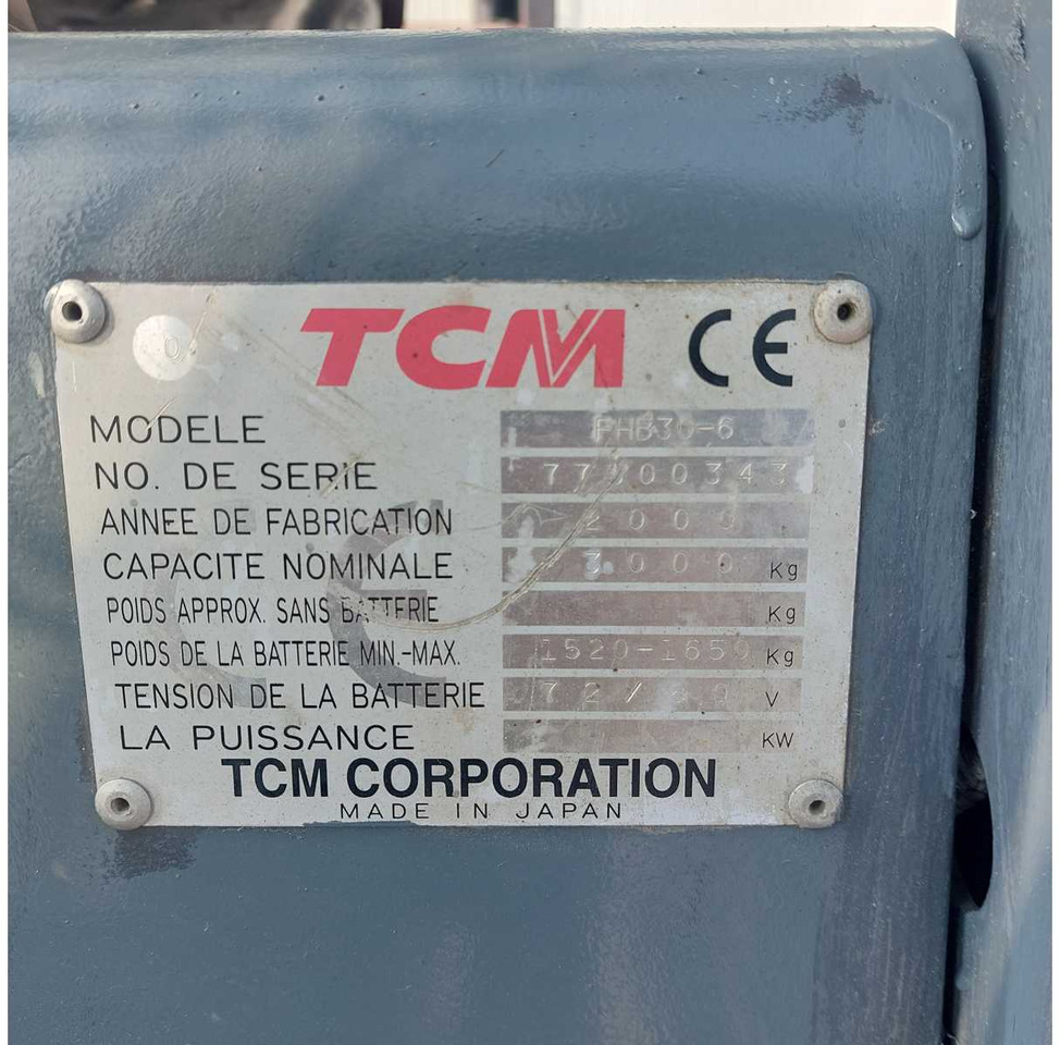TCM - FHB30-6 - 30 Q FORKLIFT - 2000 - Carrello elevatore: foto 3 TCM - FHB30-6 - 30 Q FORKLIFT - 2000 - Carrello elevatore: foto 3