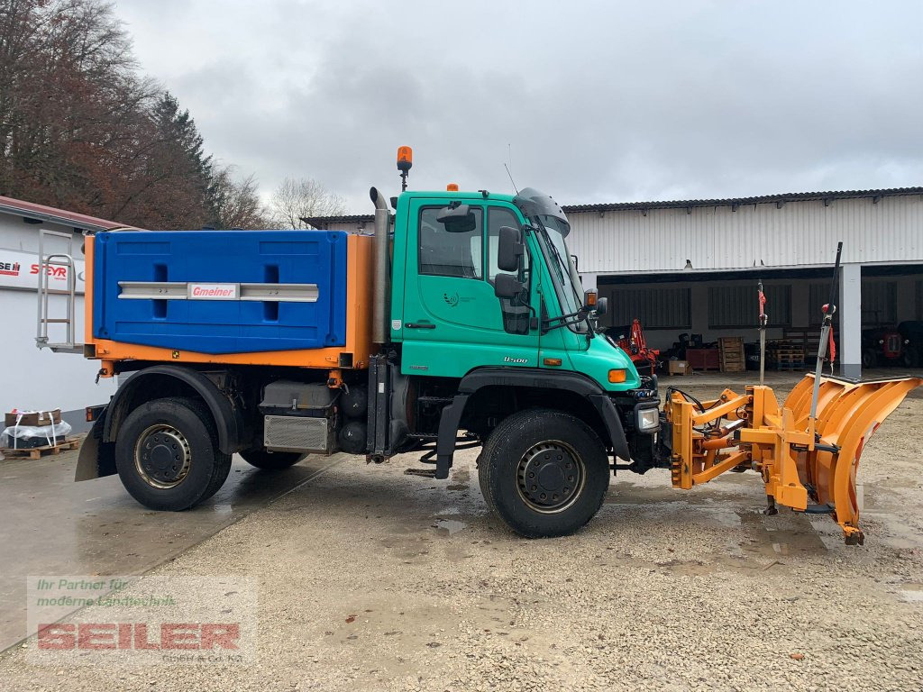 Mercedes-Benz Unimog U 500 + Salzstreuer + Schneeschild - Mezzo spazzaneve: foto 2 Mercedes-Benz Unimog U 500 + Salzstreuer + Schneeschild - Mezzo spazzaneve: foto 2