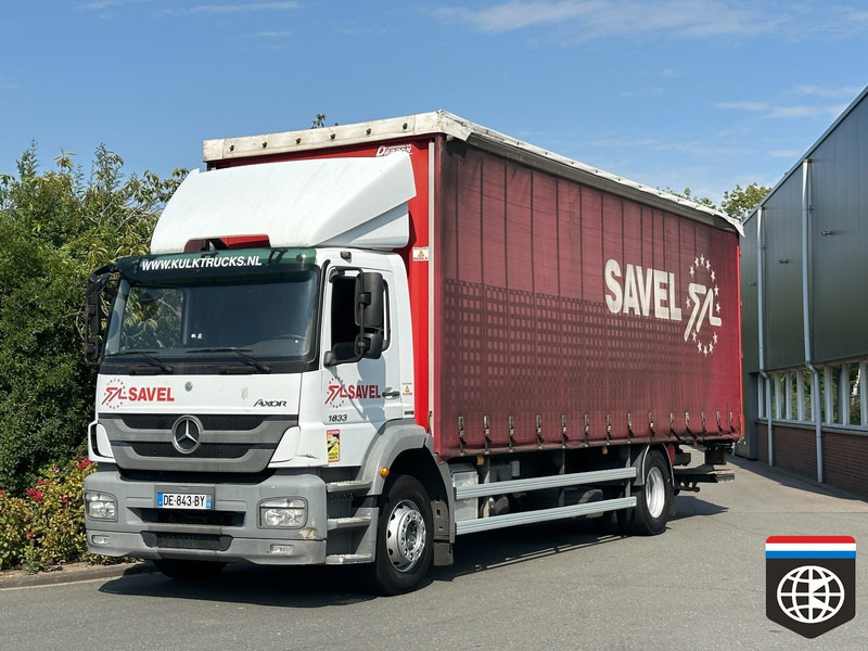 Mercedes-Benz AXOR 1833 TAIL LIFT - MANUAL GEARBOX - Camion centinato: foto 1 Mercedes-Benz AXOR 1833 TAIL LIFT - MANUAL GEARBOX - Camion centinato: foto 1