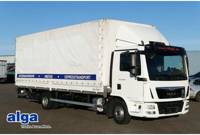 MAN 12.220 TGL 4x2, LBW, Klima, 7.200mm lang, AHK - Camion centinato: foto 1 MAN 12.220 TGL 4x2, LBW, Klima, 7.200mm lang, AHK - Camion centinato: foto 1