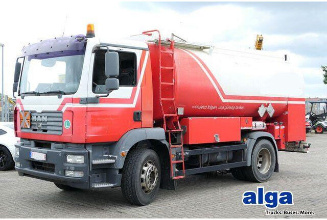 MAN 18.280 TGM, 14m³, 3 Kammern, 2x Schlauchtrommel - Camion cisterna: foto 1 MAN 18.280 TGM, 14m³, 3 Kammern, 2x Schlauchtrommel - Camion cisterna: foto 1