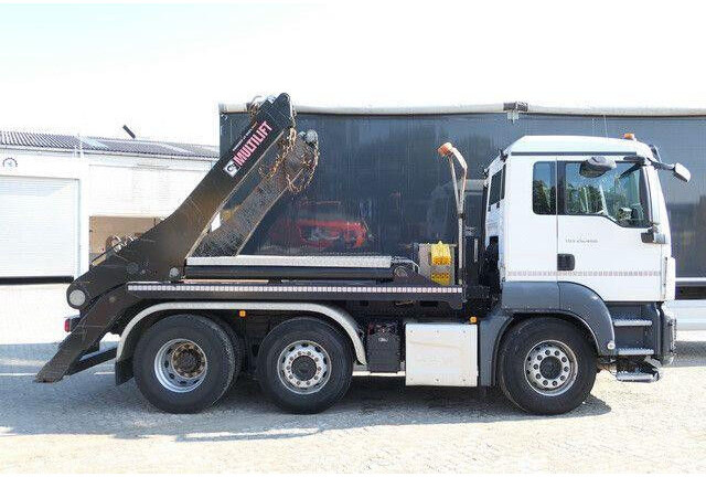 MAN 26.460 TGS 6x2, Hiab FTR18, Funk, Vorlauflenk,AC - Camion con sistema di cavi: foto 3 MAN 26.460 TGS 6x2, Hiab FTR18, Funk, Vorlauflenk,AC - Camion con sistema di cavi: foto 3
