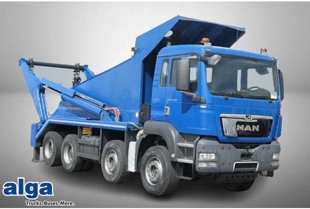 MAN 41.480 TGS 8x4, gr. Federpaket, 37tkm, 4-Achser - Camion con sistema di cavi: foto 1 MAN 41.480 TGS 8x4, gr. Federpaket, 37tkm, 4-Achser - Camion con sistema di cavi: foto 1