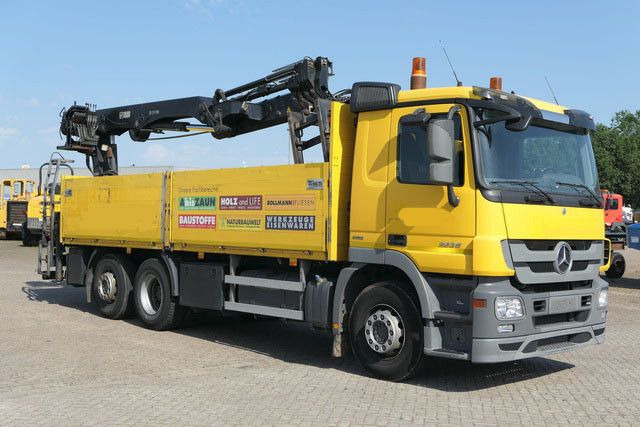 Mercedes-Benz 2536 Actros/MP3/HIAB 211DL/AHK/Klima - Autocarro con pianale/ Cassone fisso, Camion con gru: foto 3 Mercedes-Benz 2536 Actros/MP3/HIAB 211DL/AHK/Klima - Autocarro con pianale/ Cassone fisso, Camion con gru: foto 3