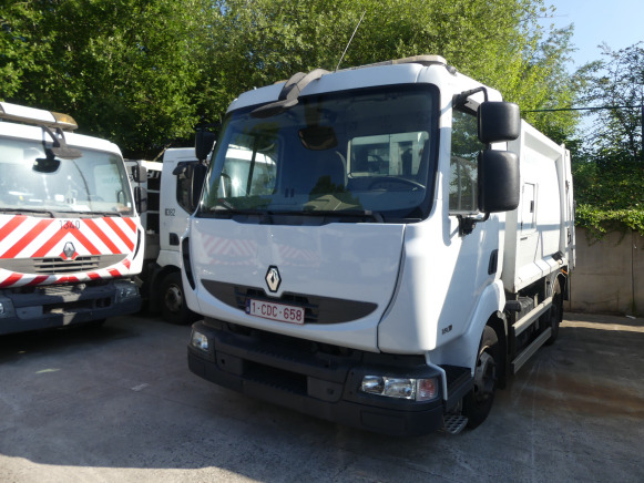 REF:1380 - Camion poubelle Renault Midlum 180DXI (2011-183.874 km) - Camion immondizia: foto 1 REF:1380 - Camion poubelle Renault Midlum 180DXI (2011-183.874 km) - Camion immondizia: foto 1