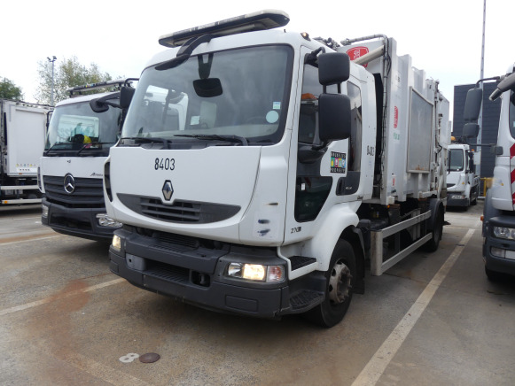 REF:8403 - Camion poubelle Renault Midlum (2013-160.268 km)(VIN:VF644AHL000007252) - Camion immondizia: foto 1 REF:8403 - Camion poubelle Renault Midlum (2013-160.268 km)(VIN:VF644AHL000007252) - Camion immondizia: foto 1
