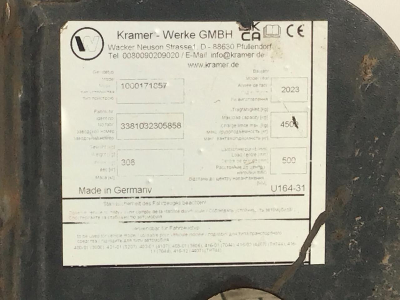 Kramer 1200 mm Palettengabel - Caricatore frontale per trattori: foto 4 Kramer 1200 mm Palettengabel - Caricatore frontale per trattori: foto 4