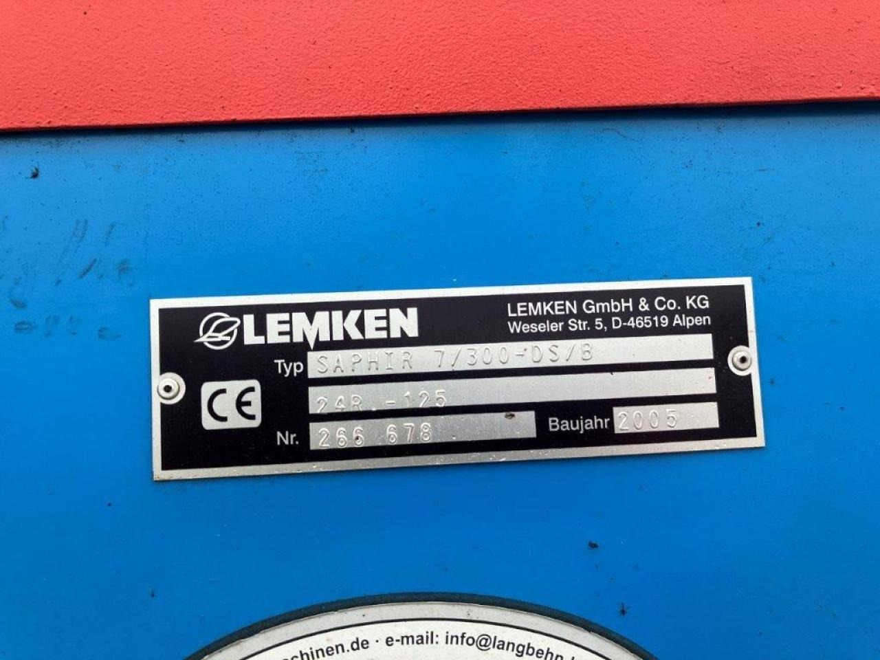 Seminatrice Lemken Saphir 7/300 DS/B: foto 9
