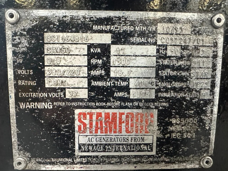 Gruppo elettrogeno Deutz F2L 1011 Stamford 11 kVA generatorset: foto 12