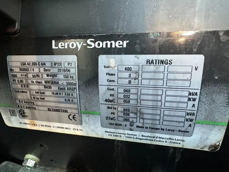 Gruppo elettrogeno Europower EPUS44TDE Kubota Leroy Somer 44 kVA Supersilent Rental generatorset: foto 16