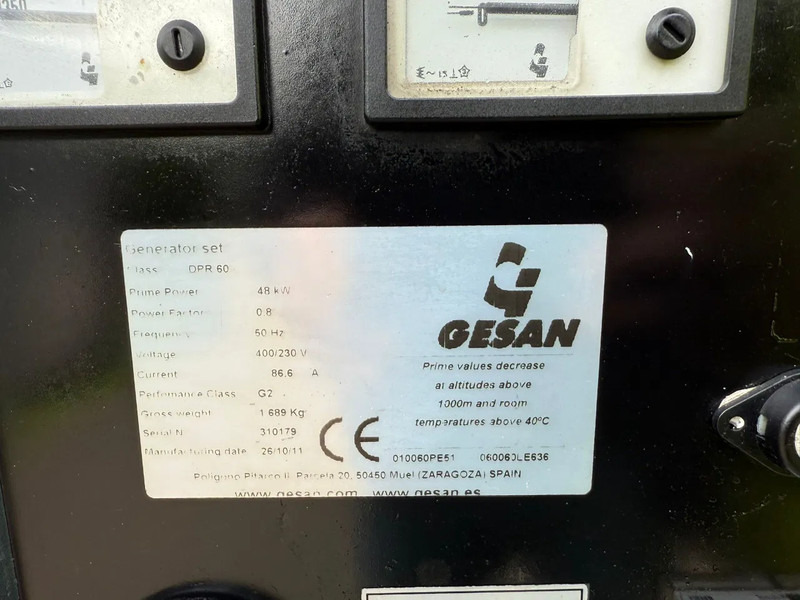 GESAN DPR 60 Perkins Leroy Somer 60 kVA Silent Rental generatorset - Gruppo elettrogeno: foto 5 GESAN DPR 60 Perkins Leroy Somer 60 kVA Silent Rental generatorset - Gruppo elettrogeno: foto 5