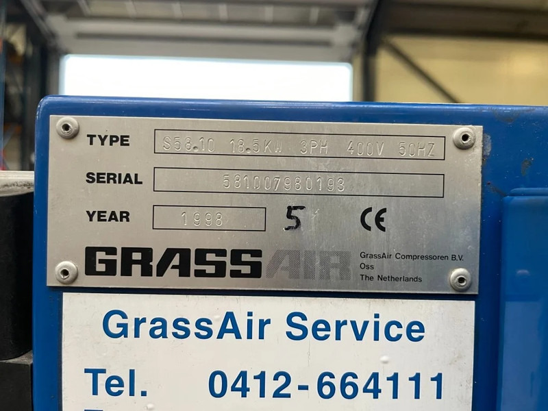 Grassair S58.10 Elektrische Schroefcompressor 18.5 kW 2500 L / min 10 Bar - Compressore d'aria: foto 4 Grassair S58.10 Elektrische Schroefcompressor 18.5 kW 2500 L / min 10 Bar - Compressore d'aria: foto 4