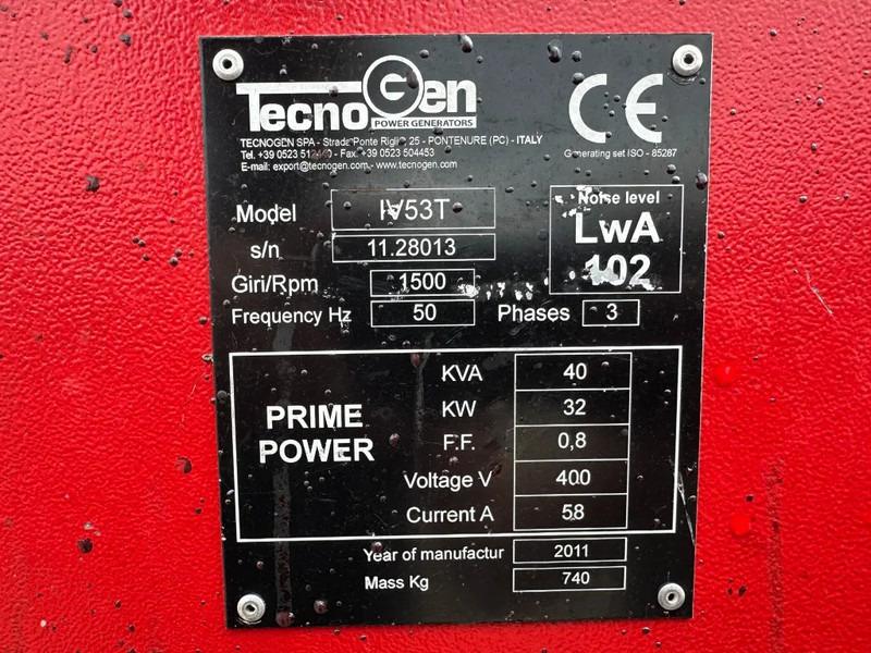 Iveco FPT Tecnogen Mecc Alte Spa 40 kVA Silent generatorset - Gruppo elettrogeno: foto 3 Iveco FPT Tecnogen Mecc Alte Spa 40 kVA Silent generatorset - Gruppo elettrogeno: foto 3