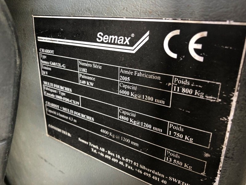 Semax Semax G60/12L-G 6 ton LPG Heftruck - Carrello elevatore a gas: foto 3 Semax Semax G60/12L-G 6 ton LPG Heftruck - Carrello elevatore a gas: foto 3