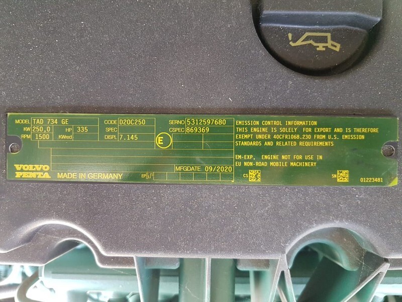 Volvo 275 kVA TAD 734 GE Stamford Supersilent generatorset New ! - Gruppo elettrogeno: foto 5 Volvo 275 kVA TAD 734 GE Stamford Supersilent generatorset New ! - Gruppo elettrogeno: foto 5