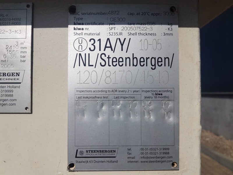 Dieseltank Steenbergen 3000 liter Kiwa IBC Dieseltank - Serbatoio di stoccaggio: foto 3 Dieseltank Steenbergen 3000 liter Kiwa IBC Dieseltank - Serbatoio di stoccaggio: foto 3