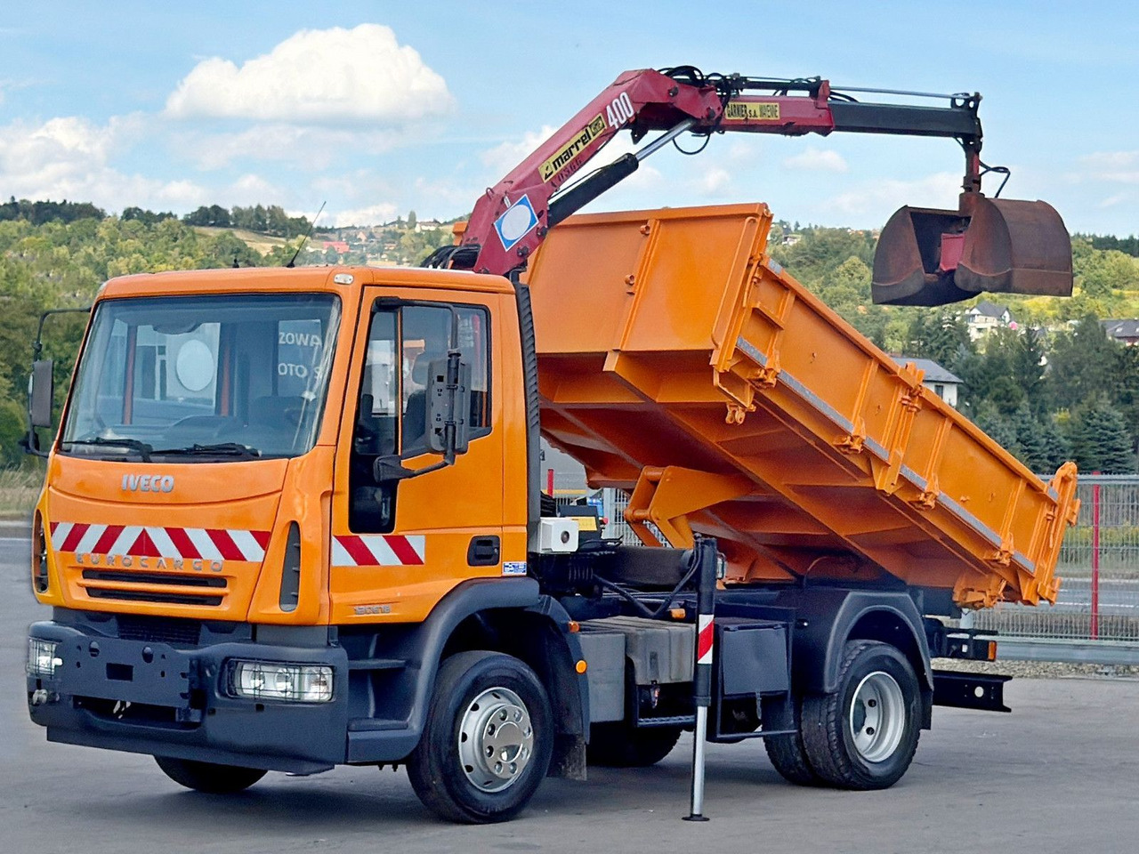 Iveco EUROCARGO 120E18 * HMF 403 K1 * TOPZUSTAND - Camion con gru, Autocarro ribaltabile: foto 2 Iveco EUROCARGO 120E18 * HMF 403 K1 * TOPZUSTAND - Camion con gru, Autocarro ribaltabile: foto 2