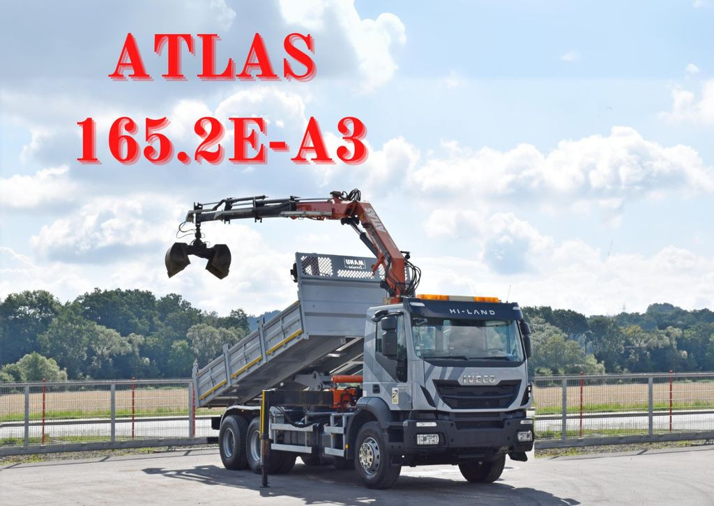 Iveco TRAKKER 410*Kipper 5,20m*ATLAS 165.2E * FUNK/6x4 - Autocarro ribaltabile, Camion con gru: foto 1 Iveco TRAKKER 410*Kipper 5,20m*ATLAS 165.2E * FUNK/6x4 - Autocarro ribaltabile, Camion con gru: foto 1