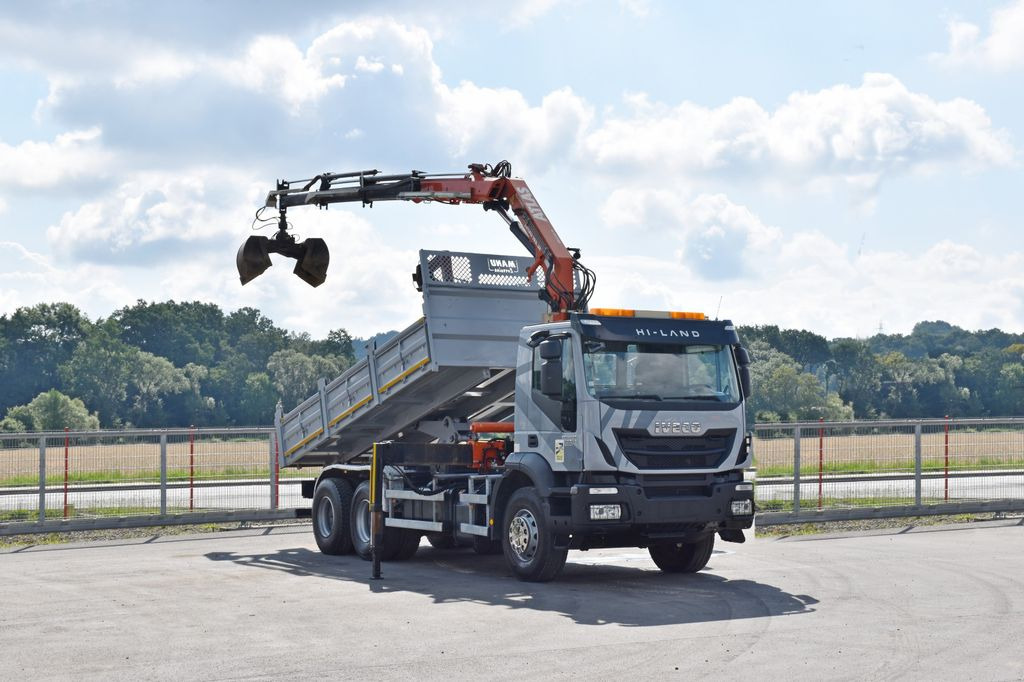 Iveco TRAKKER 410*Kipper 5,20m*ATLAS 165.2E * FUNK/6x4 - Camion con gru, Autocarro ribaltabile: foto 2 Iveco TRAKKER 410*Kipper 5,20m*ATLAS 165.2E * FUNK/6x4 - Camion con gru, Autocarro ribaltabile: foto 2
