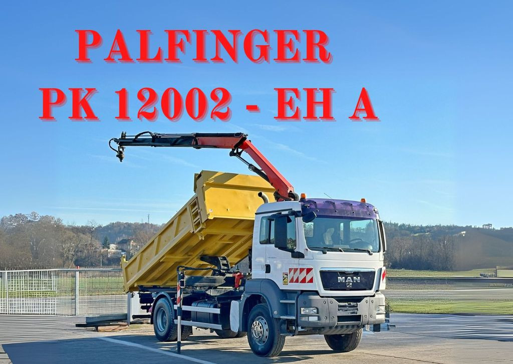 MAN TGS 18.320 * PK 12002 - EH A + FUNK * TOPZUSTAND - Autocarro ribaltabile, Camion con gru: foto 1 MAN TGS 18.320 * PK 12002 - EH A + FUNK * TOPZUSTAND - Autocarro ribaltabile, Camion con gru: foto 1