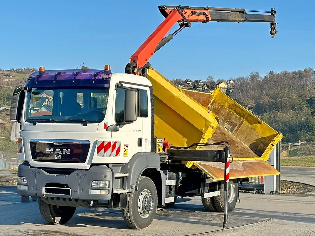 MAN TGS 18.320 * PK 12002 - EH A + FUNK * TOPZUSTAND - Camion con gru, Autocarro ribaltabile: foto 3 MAN TGS 18.320 * PK 12002 - EH A + FUNK * TOPZUSTAND - Camion con gru, Autocarro ribaltabile: foto 3