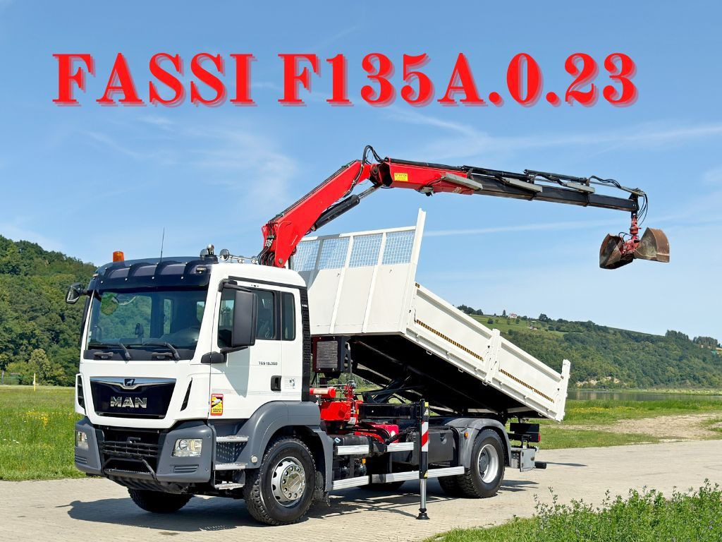 MAN TGS 18.360 * FASSI F135A.0.23 + FUNK * TOP - Autocarro ribaltabile, Camion con gru: foto 1 MAN TGS 18.360 * FASSI F135A.0.23 + FUNK * TOP - Autocarro ribaltabile, Camion con gru: foto 1