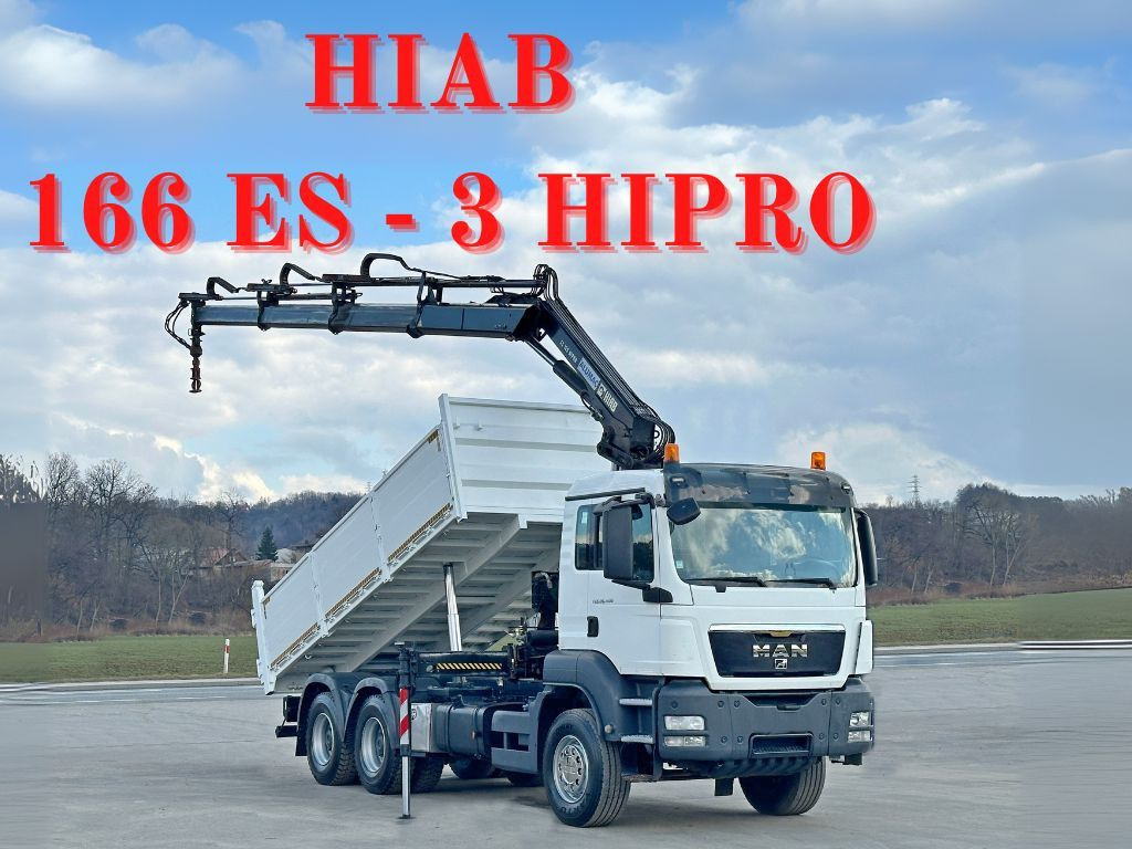 MAN TGS 26.400 * HIAB 166 ES - 3 HIPRO + FUNK * 6x4 MAN TGS 26.400 * HIAB 166 ES - 3 HIPRO + FUNK * 6x4 - Camion con gru, Autocarro ribaltabile: foto 1 MAN TGS 26.400 * HIAB 166 ES - 3 HIPRO + FUNK * 6x4 MAN TGS 26.400 * HIAB 166 ES - 3 HIPRO + FUNK * 6x4 - Camion con gru, Autocarro ribaltabile: foto 1