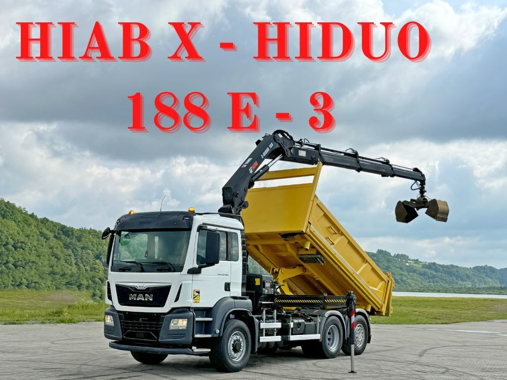 MAN TGS 26.400 * HIAB X-HIDUO 188 E-3 + FUNK * 6x4 - Camion con gru: foto 1 MAN TGS 26.400 * HIAB X-HIDUO 188 E-3 + FUNK * 6x4 - Camion con gru: foto 1