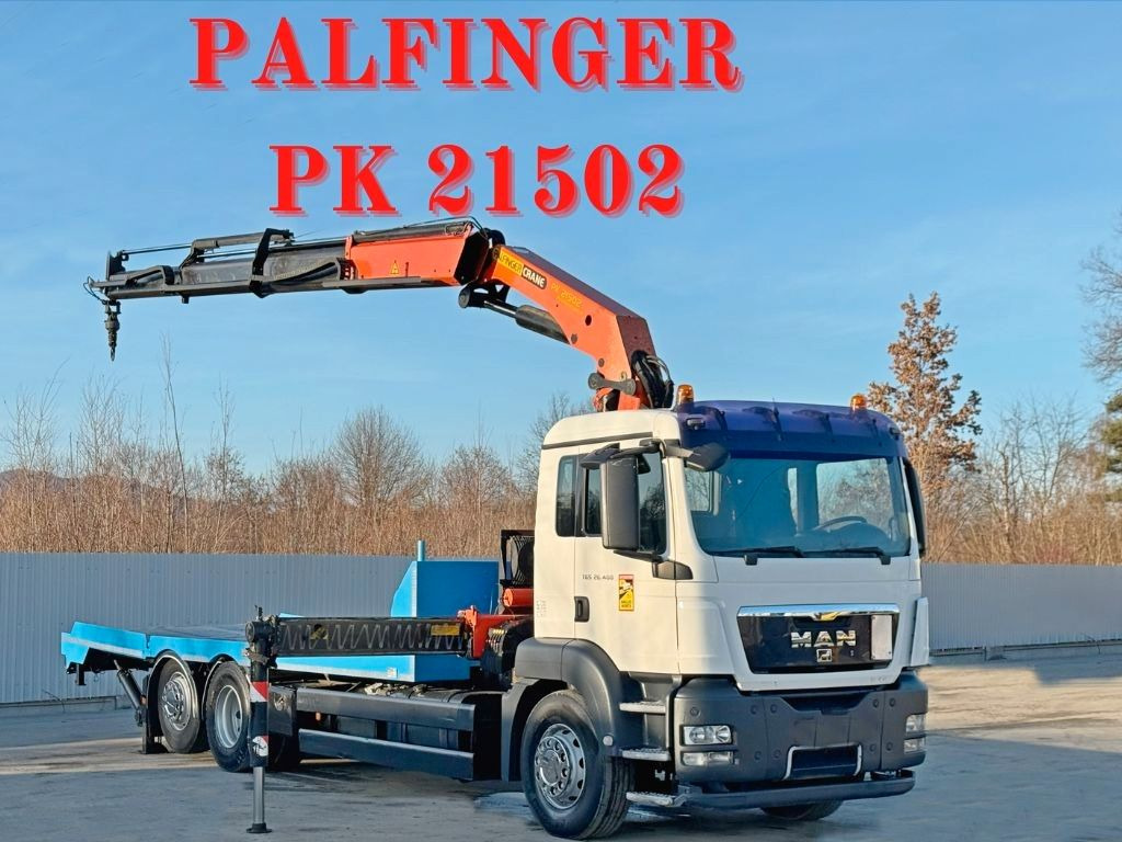 MAN TGS 26.400 * PALFINGER PK 21502 + FUNK* - Camion con gru: foto 1 MAN TGS 26.400 * PALFINGER PK 21502 + FUNK* - Camion con gru: foto 1