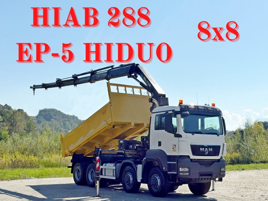 MAN TGS 32.510 * HIAB 288 EP - 5HIDUO/ FUNK * 8x8 - Camion con gru: foto 1 MAN TGS 32.510 * HIAB 288 EP - 5HIDUO/ FUNK * 8x8 - Camion con gru: foto 1