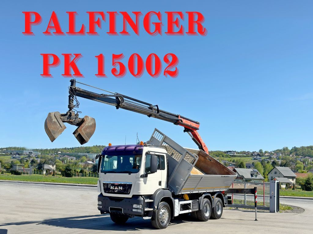 MAN TGS 33.360*KIPPER 4,95 m *PK 15002 * 6x4 - Camion con gru: foto 1 MAN TGS 33.360*KIPPER 4,95 m *PK 15002 * 6x4 - Camion con gru: foto 1